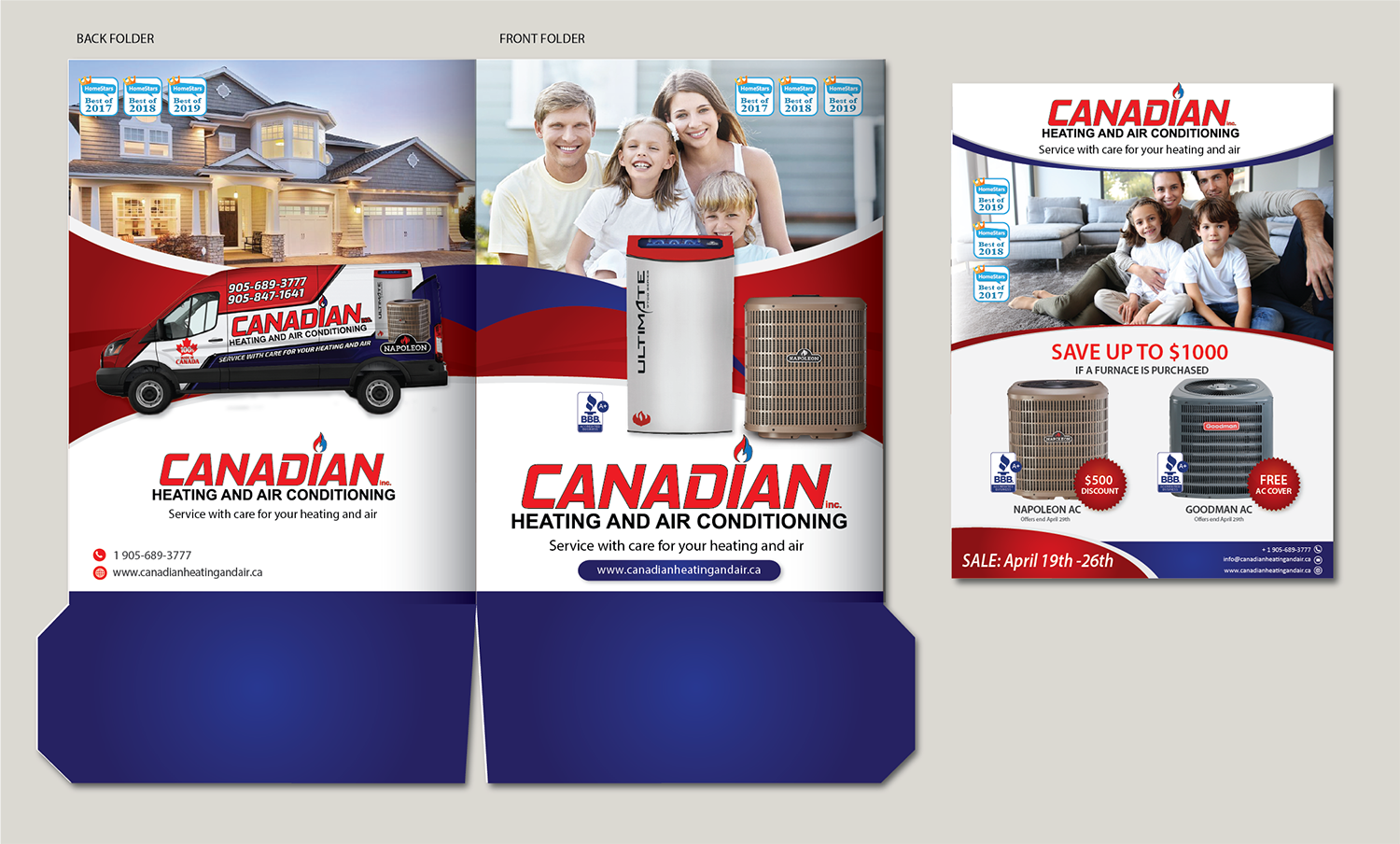 Flyer Design by alex989 for Canadian heating and air conditioning | Design #21418034