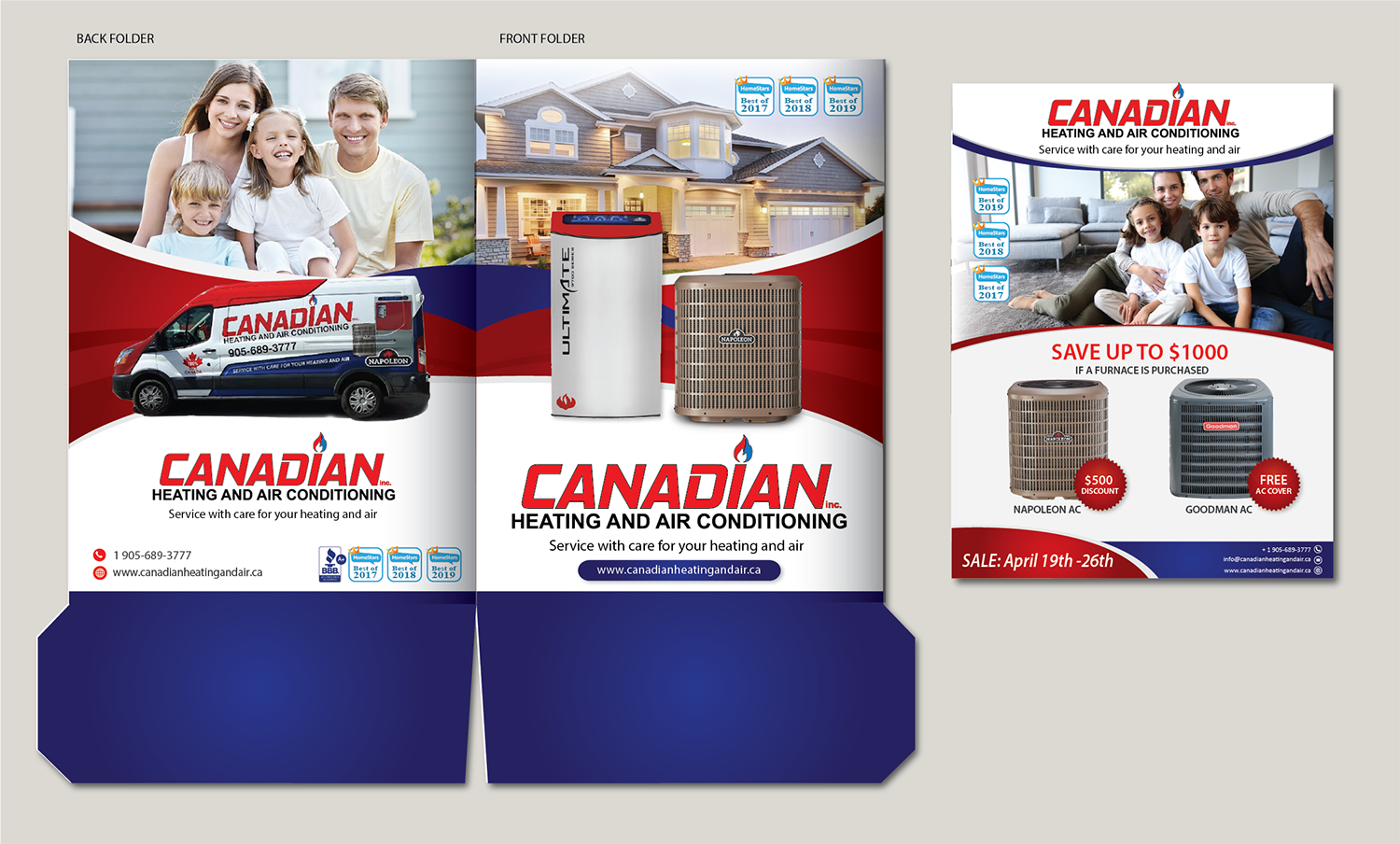 Flyer Design by alex989 for Canadian heating and air conditioning | Design #21442459
