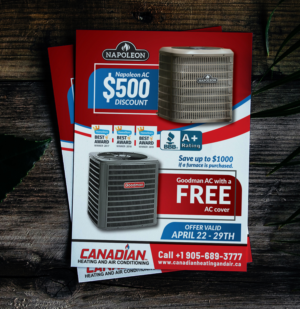 Flyer Design by Deziners Zone for Canadian heating and air conditioning | Design: #21413842
