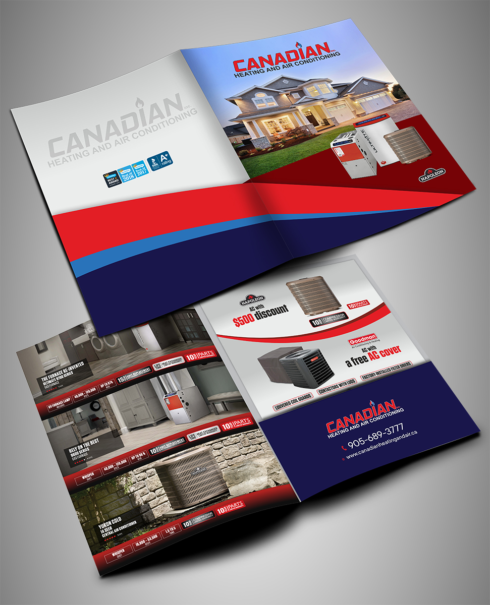 Flyer Design by Fine Graphics House for Canadian heating and air conditioning | Design #21489239