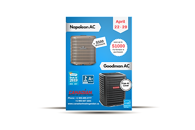 Flyer Design by AnneWanjiku for Canadian heating and air conditioning | Design #21412619