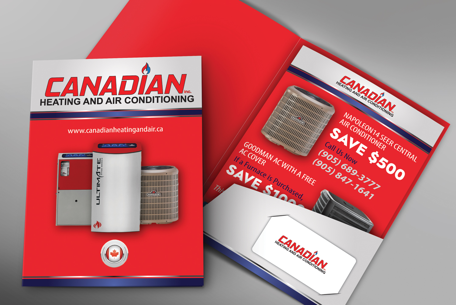Flyer Design by Viraj Perera for Canadian heating and air conditioning | Design #21415251