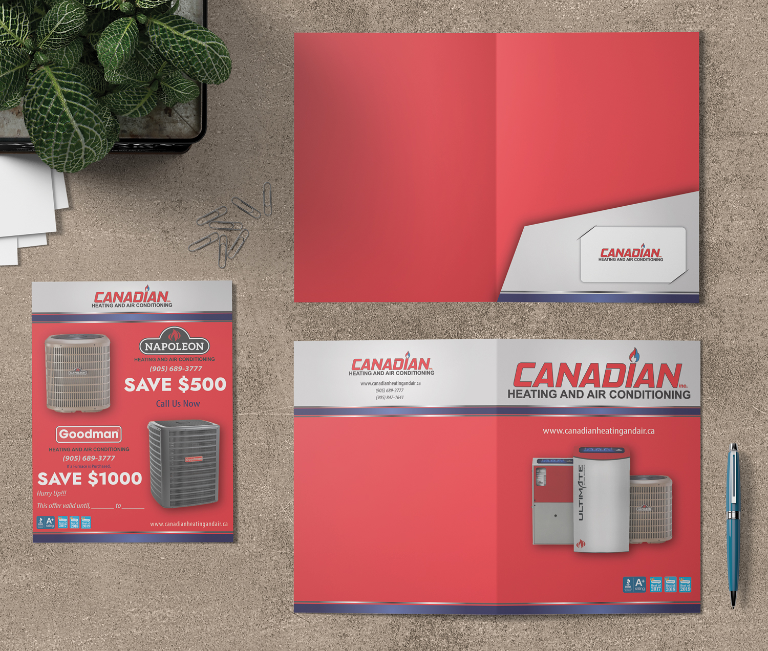 Flyer Design by Viraj Perera for Canadian heating and air conditioning | Design #21444204