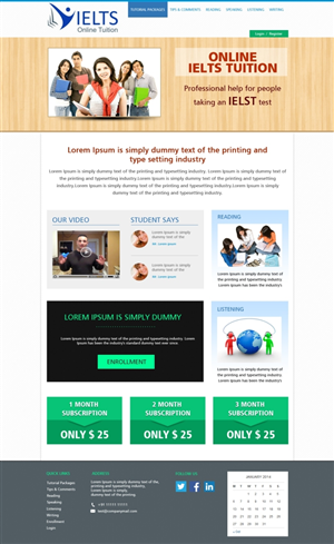 Wordpress Design by GlobalTech for 210 | Design #2969838