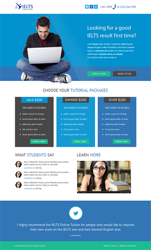 Wordpress Design by Lauren for 210 | Design #2945472