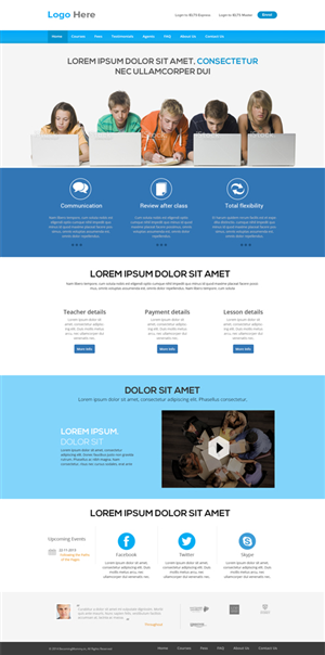 Wordpress Design by ESolz Technologies for 210 | Design #2936592