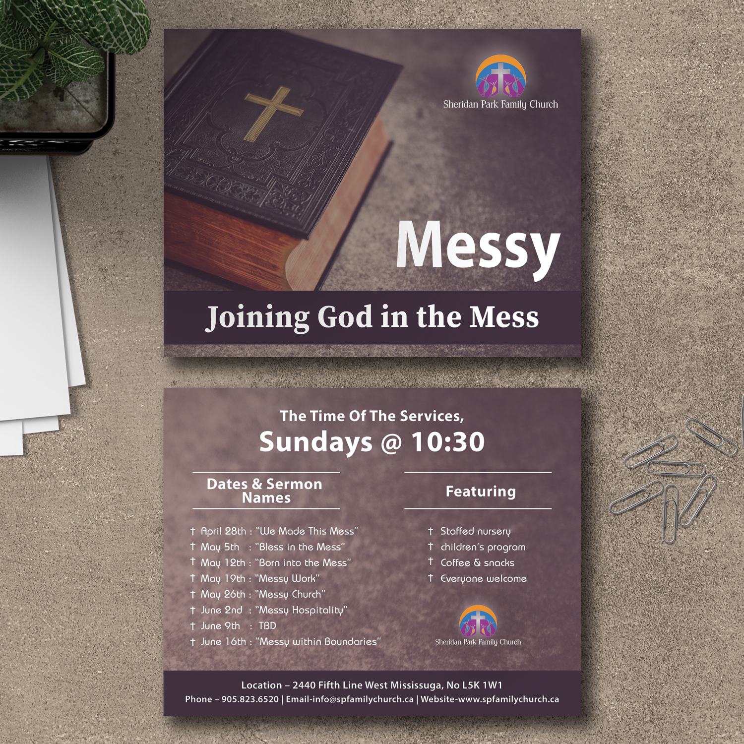 Design de Flyer par Viraj Perera pour Sheridan Park Family Church | Design #21428851