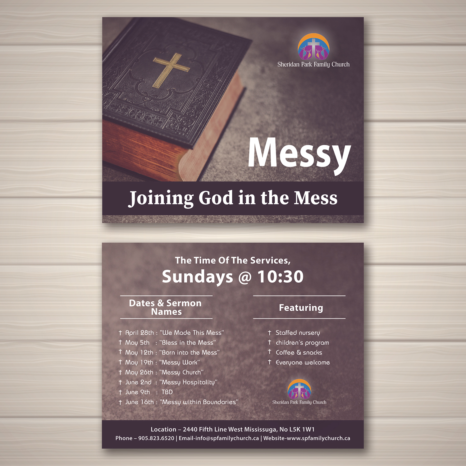 Flyer Design by Viraj Perera for Sheridan Park Family Church | Design #21428855