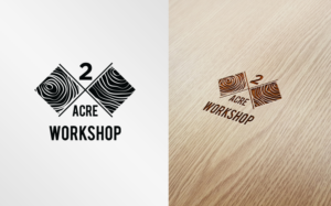 A Simple logo for a woodworking company Two Acre Workshop | Logo Design by MT