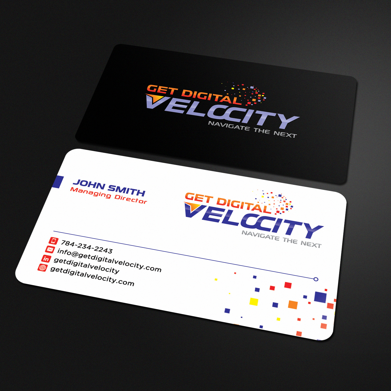 Business Card Design by Sandaruwan for Get Digital Velocity | Design #21407382