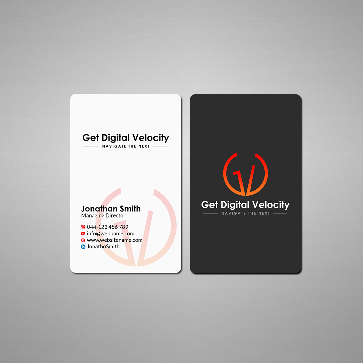 Business Card Design by Creations Box 2015 for Get Digital Velocity | Design #21574556