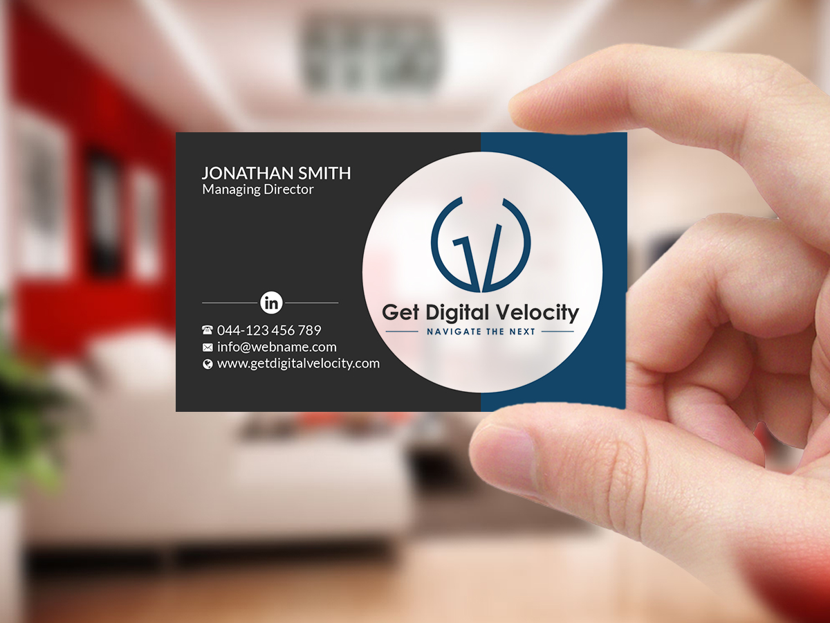 Business Card Design by Creations Box 2015 for Get Digital Velocity | Design #21471479
