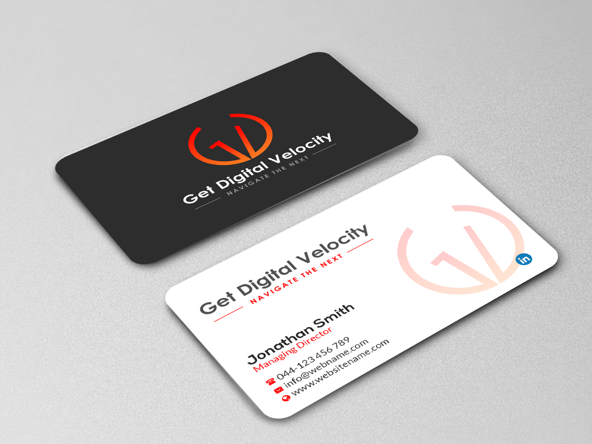 Business Card Design by Creations Box 2015 for Get Digital Velocity | Design #21476530