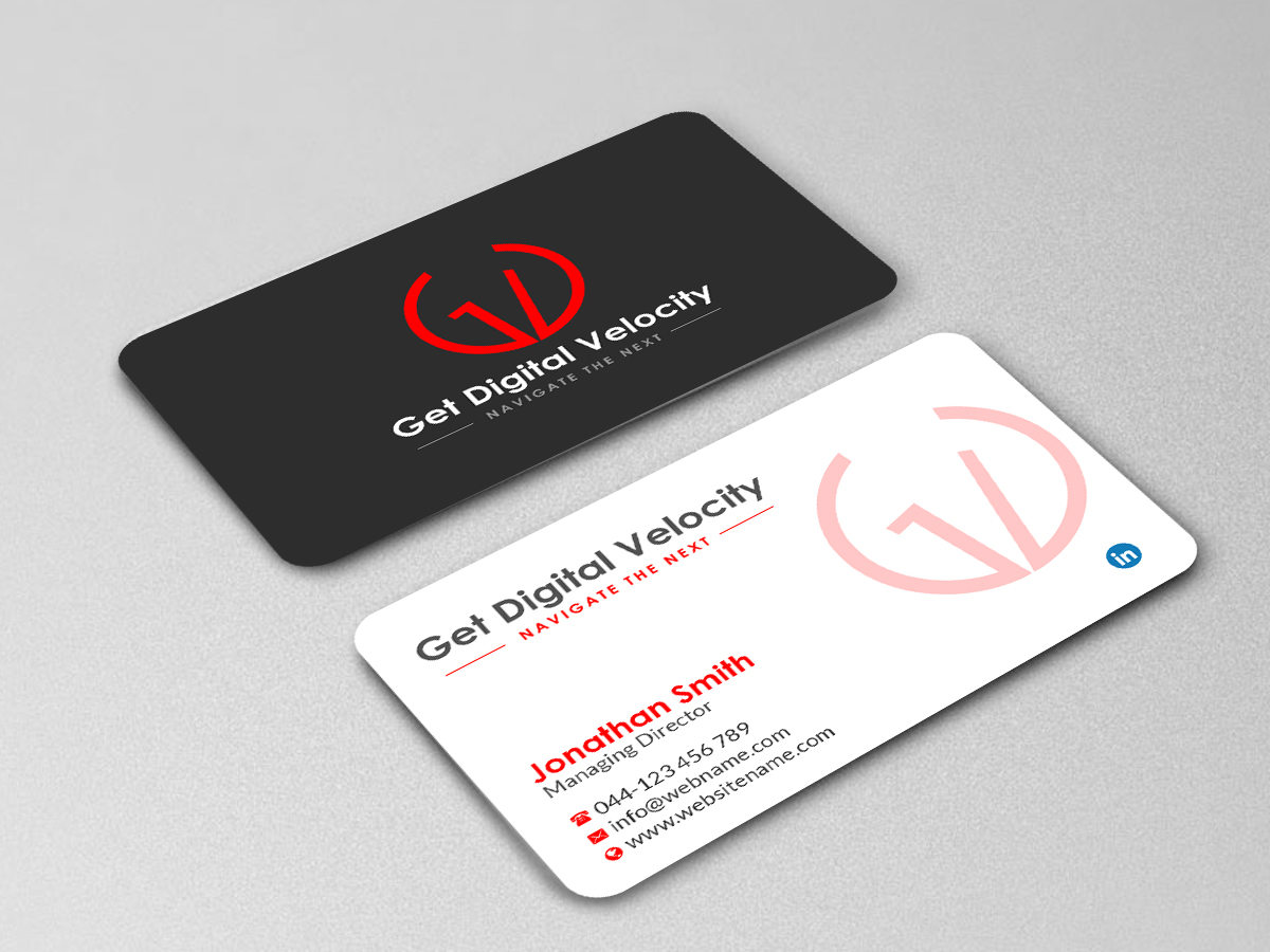 Business Card Design by Creations Box 2015 for Get Digital Velocity | Design #21476531