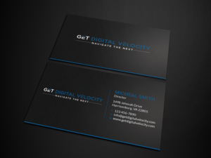 Business Card Design by Tripti Ranjan Gain for Get Digital Velocity | Design: #21432310
