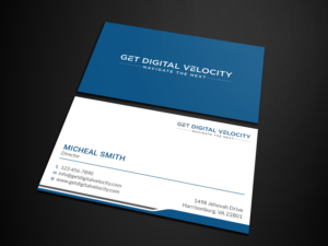 Business Card Design by Tripti Ranjan Gain for Get Digital Velocity | Design: #21432327