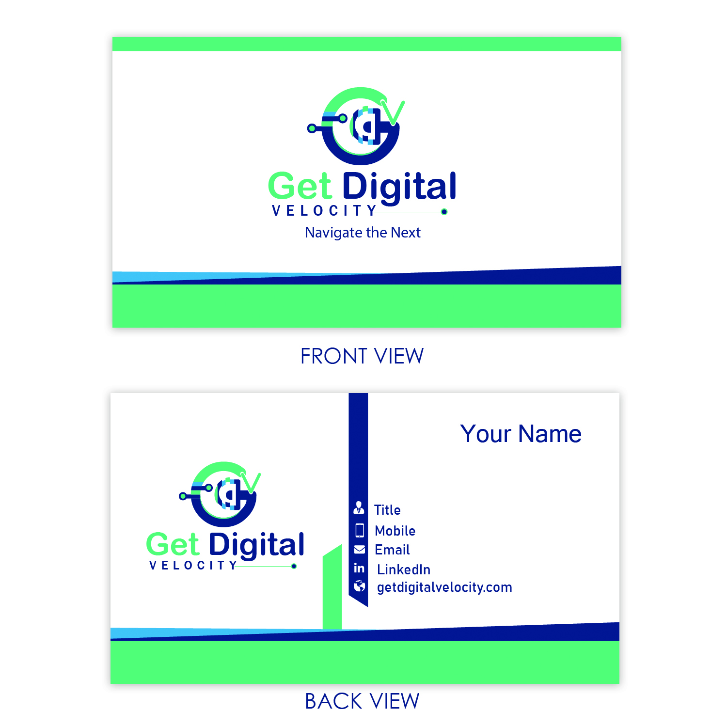 Business Card Design by Sk H for Get Digital Velocity | Design #21484428