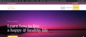 Wordpress Design by Aidan Coleman for this project | Design: #21426054
