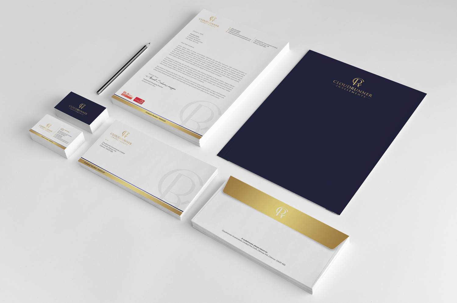 Stationery Design by OxonoArt for Cloudrunner Investments Limited | Design #21435641