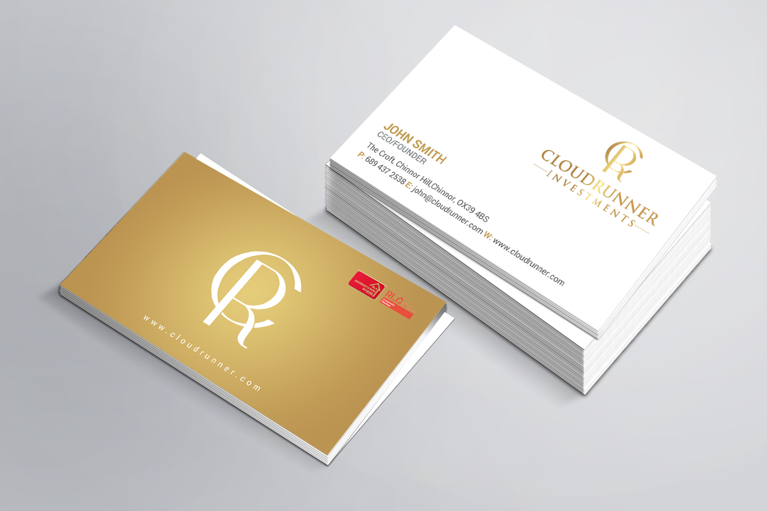Schreibwaren-Design von Brand aid für Cloudrunner Investments Limited | Design #21403373