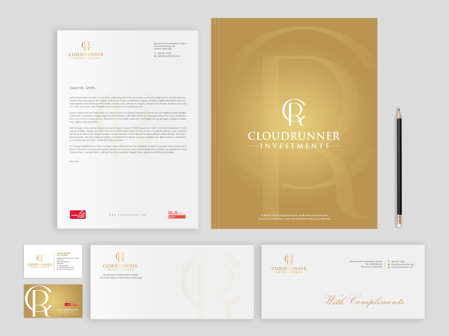 Stationery Design by Brand aid for Cloudrunner Investments Limited | Design #21412016