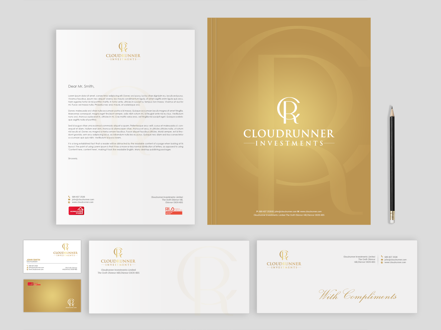 Design de Papeterie par Brand aid pour Cloudrunner Investments Limited | Design #21412017