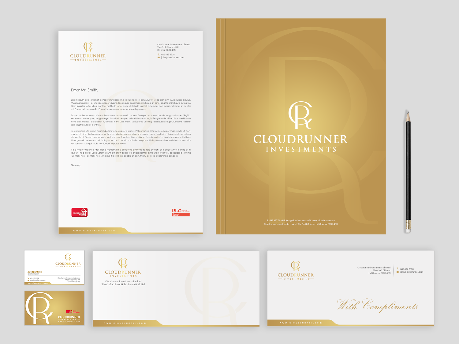 Stationery Design by Brand aid for Cloudrunner Investments Limited | Design #21412024