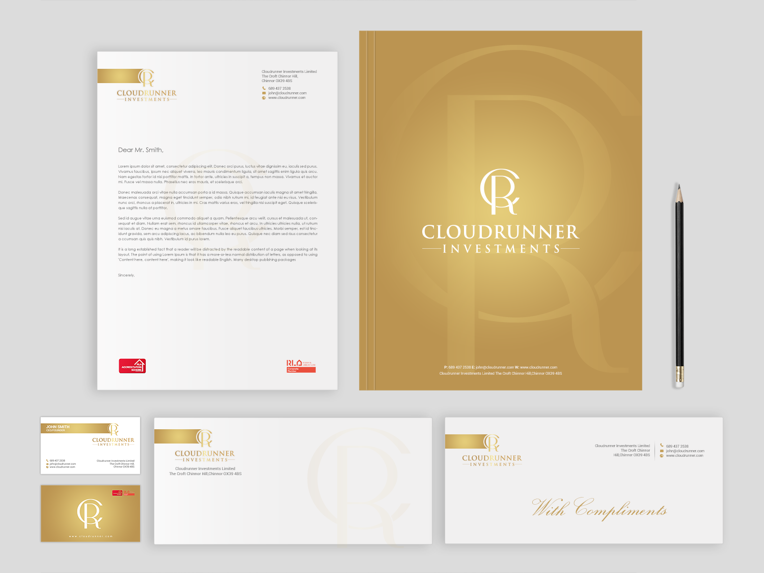 Stationery Design by Brand aid for Cloudrunner Investments Limited | Design #21412025
