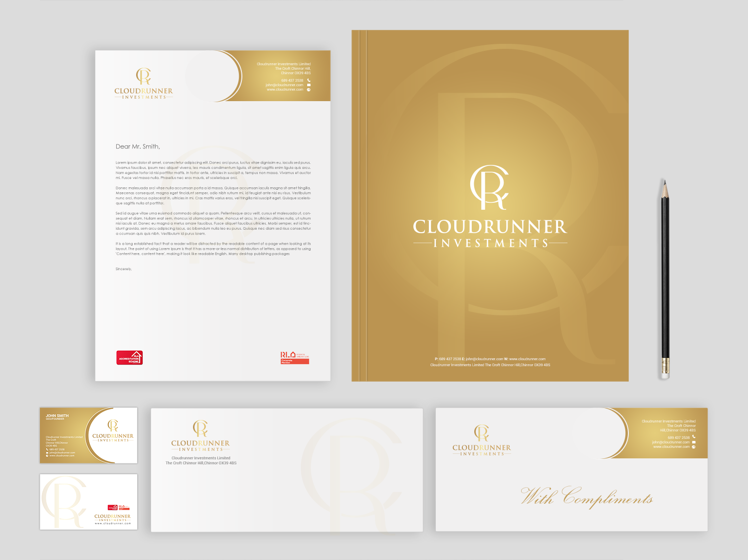 Stationery Design by Brand aid for Cloudrunner Investments Limited | Design #21413092