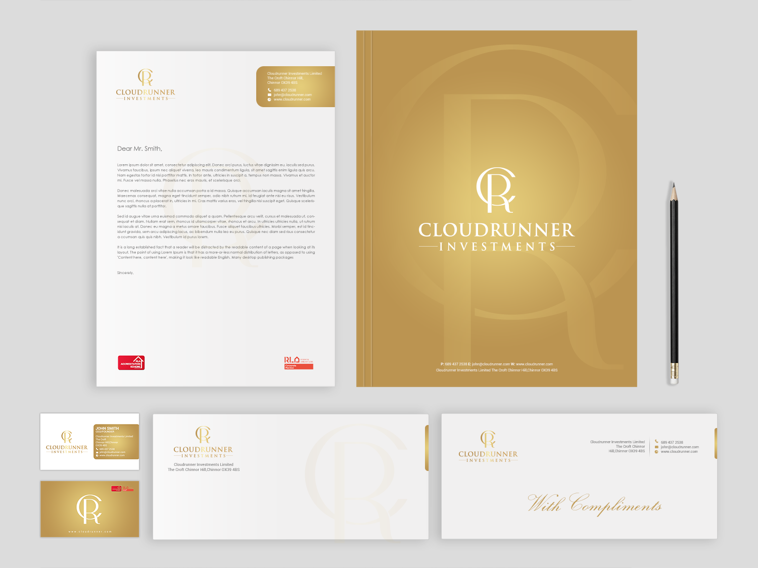 Stationery Design by Brand aid for Cloudrunner Investments Limited | Design #21413093
