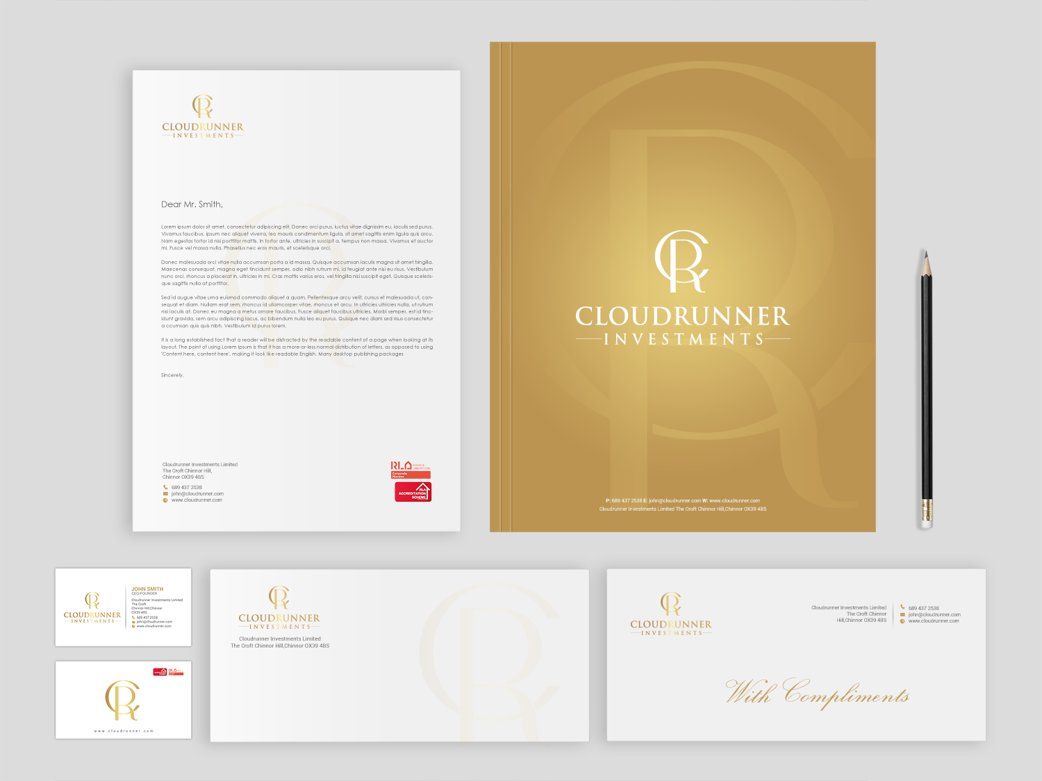 Stationery Design by Brand aid for Cloudrunner Investments Limited | Design #21413095