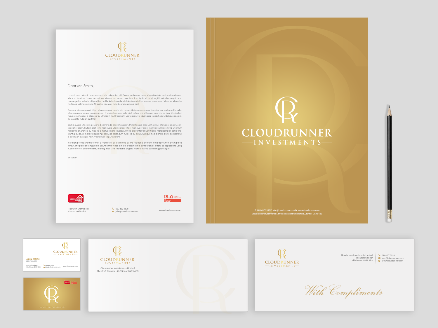 Stationery Design by Brand aid for Cloudrunner Investments Limited | Design #21413096