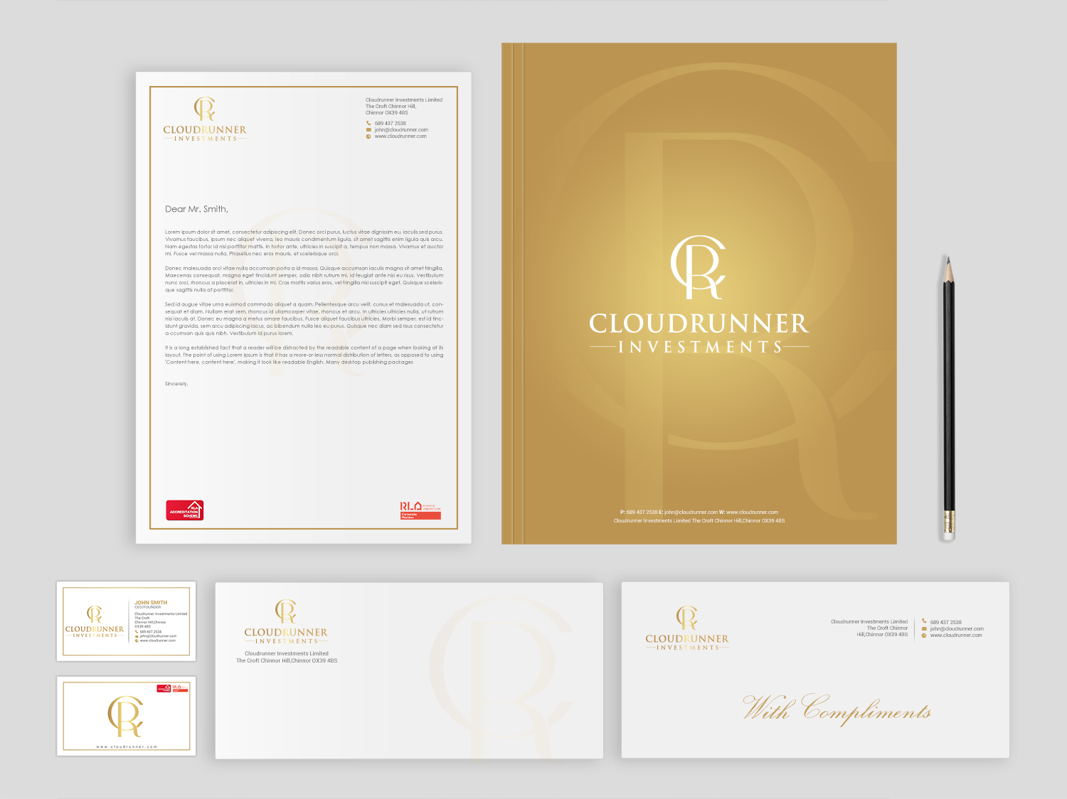 Stationery Design by Brand aid for Cloudrunner Investments Limited | Design #21413097