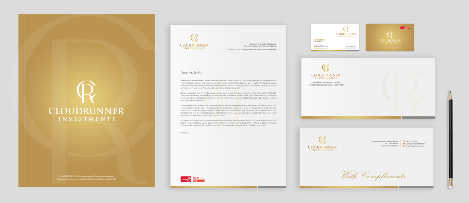 Stationery Design by chandrayaan.creative for Cloudrunner Investments Limited | Design #21412152