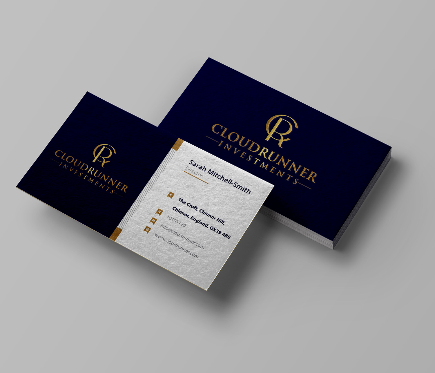 Stationery Design by Petter Goms for Cloudrunner Investments Limited | Design #21438396