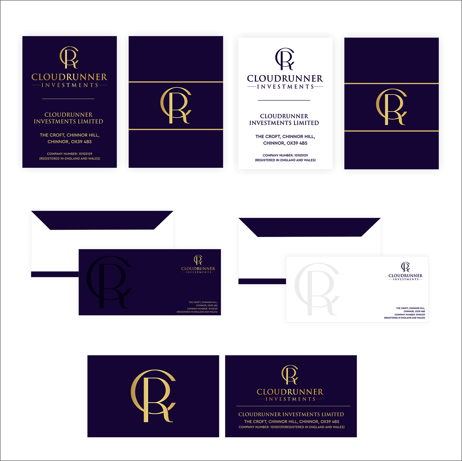 Stationery Design by Bang Bang for Cloudrunner Investments Limited | Design #21500063