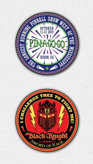 Pin-a-Go-Go Pinball Show Challenge Coin | Vector Design by MTajvidi