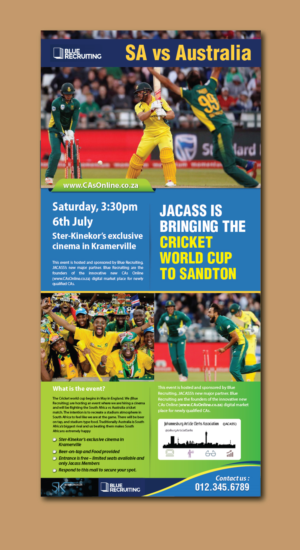 Blue Recruiting teams up with Jacass | Flyer Design by meet007