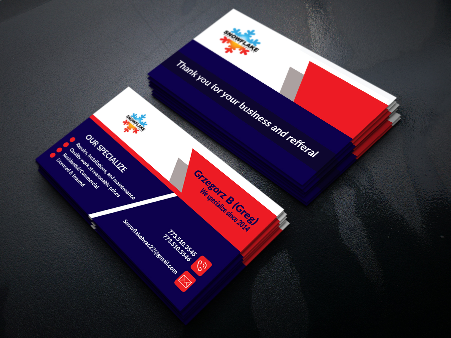 Business Card Design by shoeb85 for this project | Design #21453602