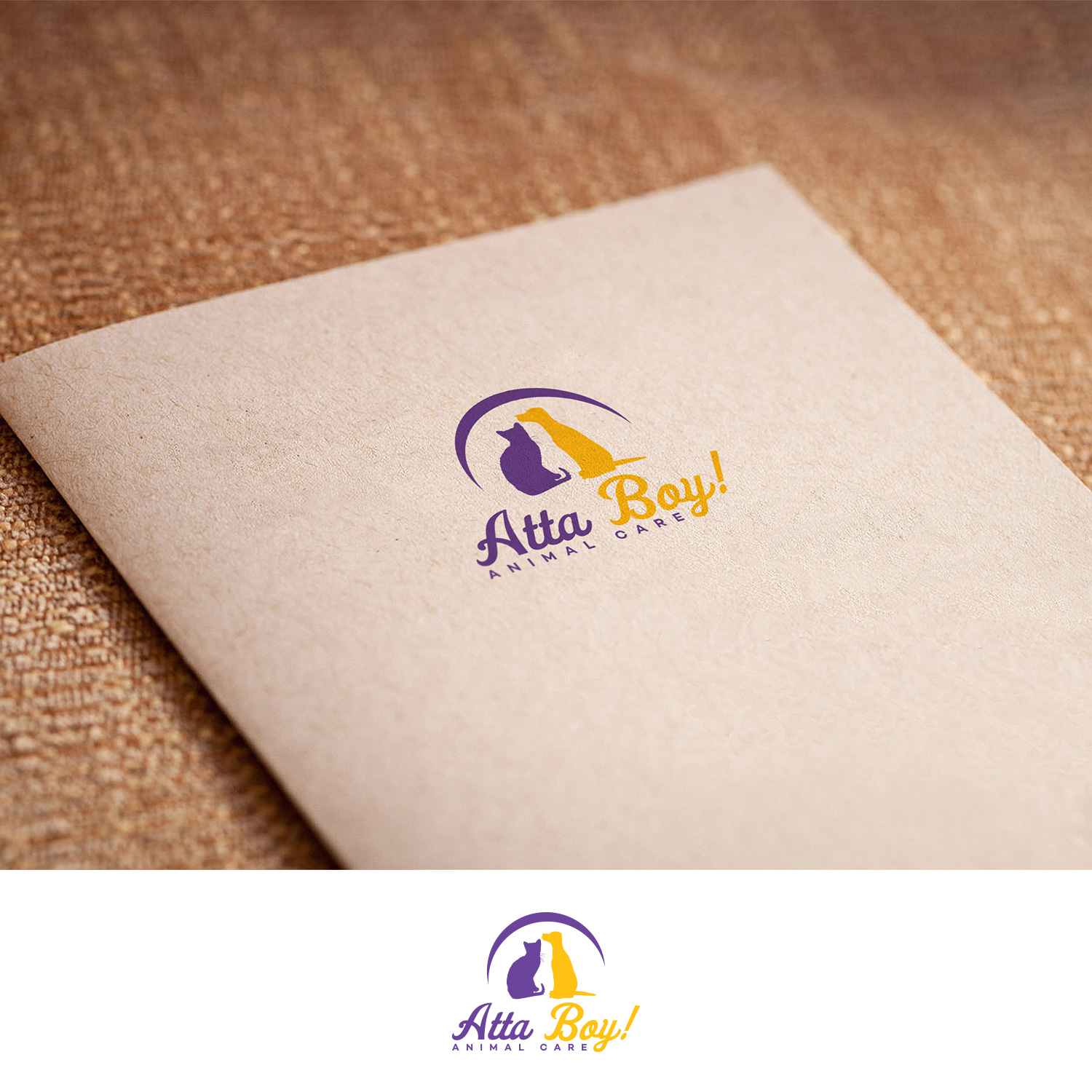 Logo Design by DesignDUO for Atta Boy! Animal Care | Design #21466659