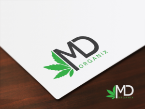 The Business name MD Organix with a text that promiotes a natural healing concept | Logo Design by hoaihoai