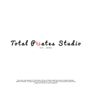 Logo-Design von Nishi 4 für Total Pilates Studio | Design: #21427069