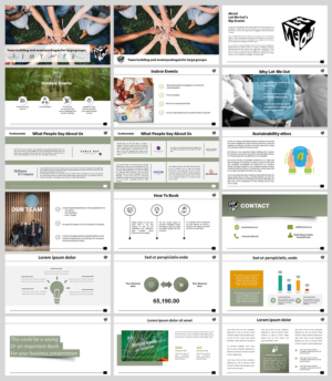 Power Point Template for pdf Brochure | PowerPoint Design by IndreDesign