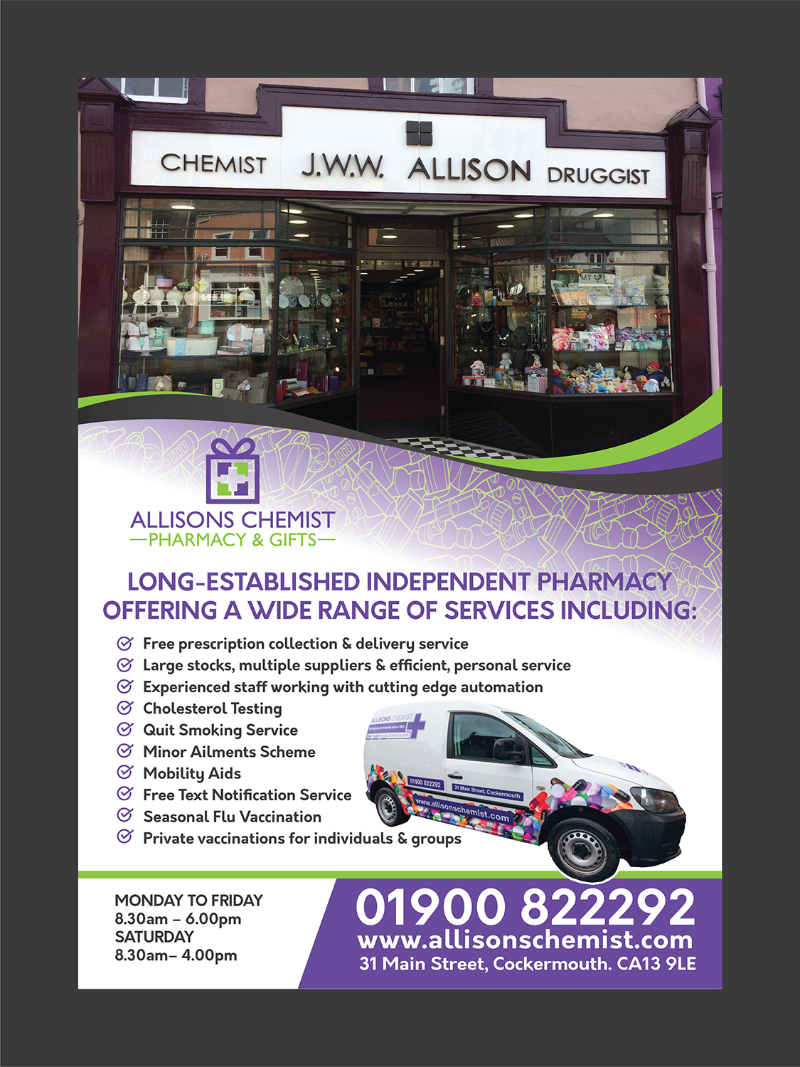 Flyer Design by Deziners Zone for JWW Allison & Sons Ltd | Design #21426993