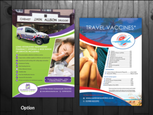 Pharmacy and Travel Clinic Leaflet | Flyer Design by innovative earth