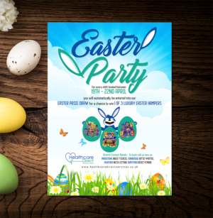Easter Competition Flyer to Healthcare Clients with a chance to win 1 of 2 luxury hampers | Flyer-Design von Fine Graphics House