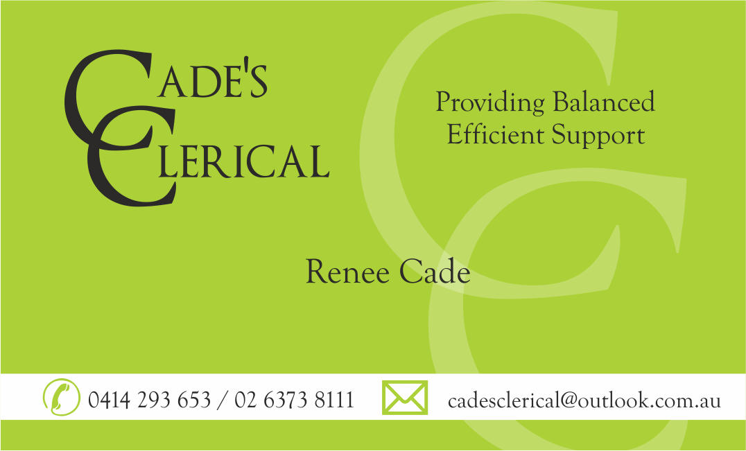 Business Card Design by David Mendez Fernandez for Cade's Clerical | Design #2933431