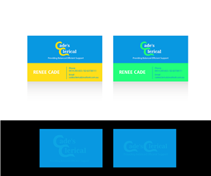 Business Card Design by neo_tahya for Cade's Clerical | Design: #2936436