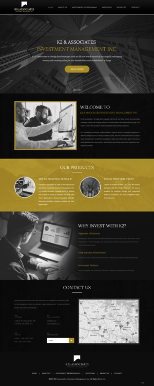 Web Design by pb for K2 & Associates Investment Management Inc.  | Design: #21454273