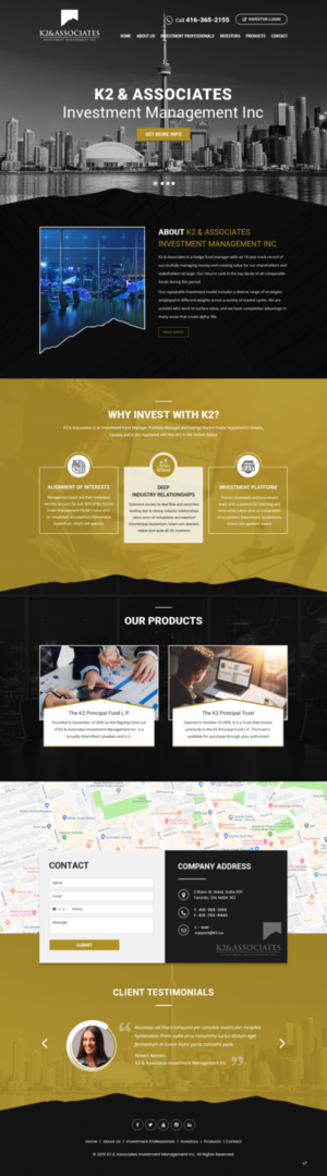 Web Design by pb for K2 & Associates Investment Management Inc.  | Design: #21454274